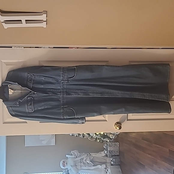 Universal Thread Women's Denim Long Maxi Dress SZ 16 - Picture 8 of 10